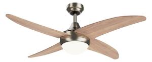 Lampa sufitowa z timerem/z wentylatorem w jasnym naturalnym kolorze ø 13 cm Achilia – SULION