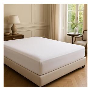 Białe prześcieradło z bawełny renforcé z gumką 200x140 cm Ranforce – Mila Home Luxury