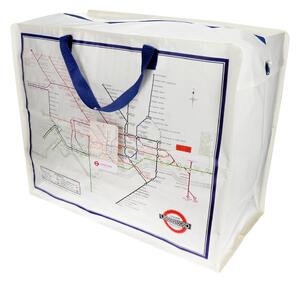 Pojemnik do przechowywania ubrań z plastiku z recyklingu 58x28x48 cm Heritage Tube Map – Rex London