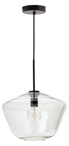 Czarna lampa wisząca ze szklanym kloszem ø 34 cm Mao – Kave Home