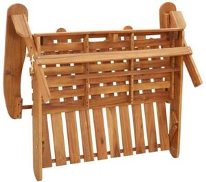 Ławka ogrodowa adirondack z poduszkami, 126 cm, drewno akacjowe