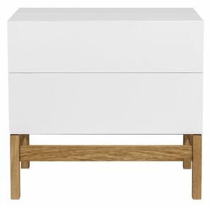 Biały barek na naturalnymi elementami 75x70 xm Woodman Grande