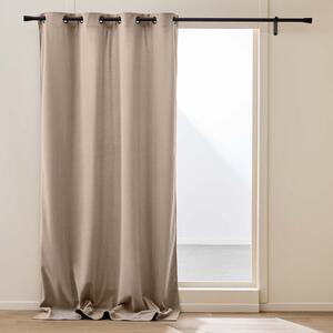 Brązowa zasłona termiczna sztruksowa 140x260 cm Madison – douceur d'intérieur