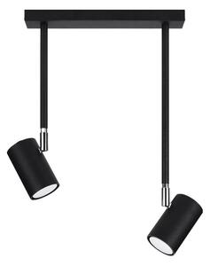 Czarna lampa punktowa 10x30 cm Jones – Sollux