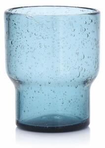 Szklanka do drinków napojów DUKA NORD 300 ml niebieska szklana