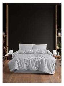 Jasnoszara 4-częściowa pościel dwuosobowa z prześcieradłem 200x220 cm – Mila Home