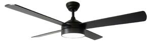 Czarna lampa sufitowa LED ø 15 cm Zarautz – SULION