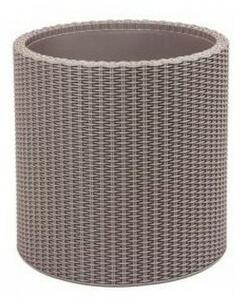 Keter Osłonka na doniczkę Cylinder Planter S szary, 7 l, 28 x 28 x 28,3 cm