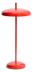 Czerwona lampa stołowa LED ze ściemniaczem z metalowym kloszem (wysokość 35 cm) Porte – Kave Home