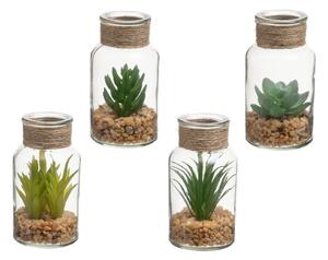 Sztuczne rośliny zestaw 4 szt. (wysokość 12 cm) Cactus – Casa Selección