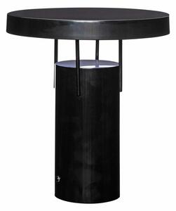 Czarna lampa stołowa LED ze ściemniaczem i metalowym kloszem (wysokość 28 cm) BringMe – Hübsch