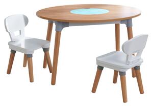 KidKraft Stół dla dzieci z 2 krzesłami Mid-Century Modern