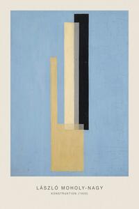 Reprodukcja Konstruktion Original Bauhaus in Pale Blue 1920 - Laszlo L szl Maholy-Nagy