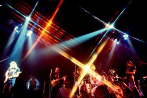 Fotografia Concert of rock band Pink Floyd Paris France 1977