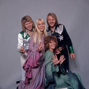 Fotografia Studio shot of Swedish pop group Abba Germany 1970s