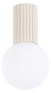 Kremowa lampa sufitowa ze szklanym kloszem ø 12 cm Orbital – Sollux