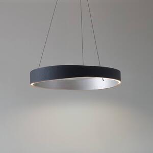 Lampa wisząca Daelor Lucande, możliwość ściemniania, czarny, salon / jadalnia, metal, design