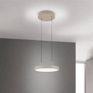 ORION Lampa wisząca Teide, możliwość ściemniania, kremowy / amber, salon / jadalnia, aluminium, nowoczesny