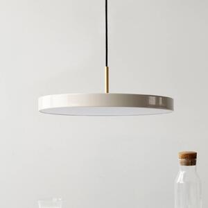 UMAGE Lampa wisząca Asteria, możliwość ściemniania, kremowy / amber, salon / jadalnia, aluminium, design