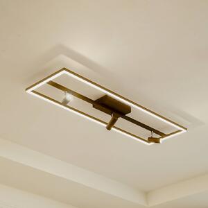 Lampa sufitowa LED Yvor Lucande, czarny, salon / jadalnia, aluminium, nowoczesny