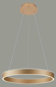 BRASCO Up Down lampa wisząca złota LED 60W 3000K / 4000K ściemnialna światło góra dół PND-56215D-060RPC-GD-3KS4K-TRDIMM