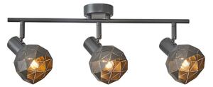 HARLEY lampa sufitowa szara stalowa 3xE14 SPL-3480-3-GR-GD