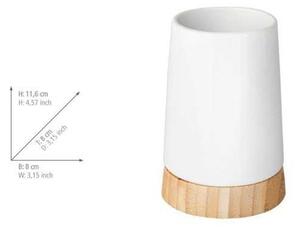 Biały zestaw ceramicznych akcesoriów łazienkowych Bamboo – Wenko