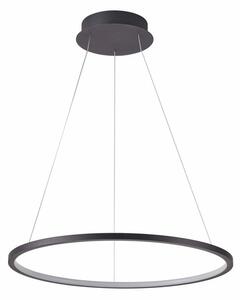 Vinola lampa wisząca czarna cienki ring 40cm LED 24W 3000K / 4000K PND-56135B-040RPC-BK-3KS4K