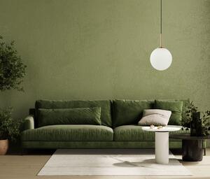 Deore PND-5578-1M-BRO lampa wisząca biała kula fi 25cm 1xE27 wykończenie patyna