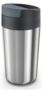 Kubek podróżny w granatowo-srebrnym kolorze 450 ml Sipp – Joseph Joseph
