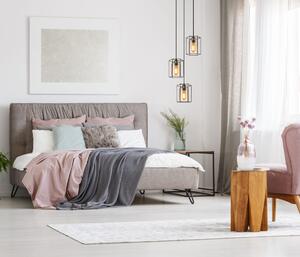 KALULA lampa wisząca druciana czarna kaskada z bursztynowymi kloszami 3xE27 PND-78901-3A-BK+AMB