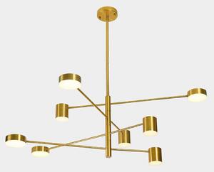 REMDAL nowoczesny żyrandol miedziany LED 36W 3000K PND-16374-8-COP-3K