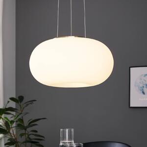 EGLO Lampa wisząca Optica, możliwość ściemniania, biały / opal, salon / jadalnia, szkło, nowoczesny