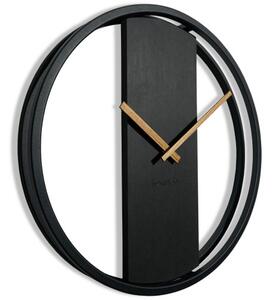 Zegar okrągły czarny LOFT OVAL metal 50cm