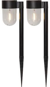 Zestaw 2 ogrodowych lamp solarnych LED Star Trading Cupolai, wys. 30 cm