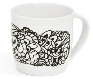 Biały/czarny kubek 260 ml Pura Vida – Bonami