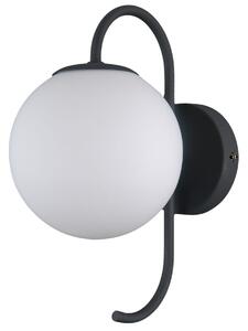 GELA kinkiet czarny klosz biała kula 1xG9 WL-5500-1-BK