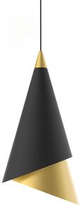 RAALTO lampa wisząca stożki czarno-złote LED 13,5W 3000K PND-433128-1A