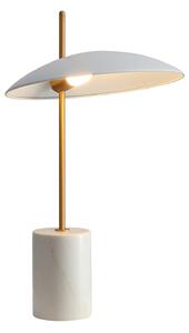 VILAI lampa stołowa marmurowa podstawa klosz biały wykończenie złote LED 4W 3000K TB-203342-1-WH