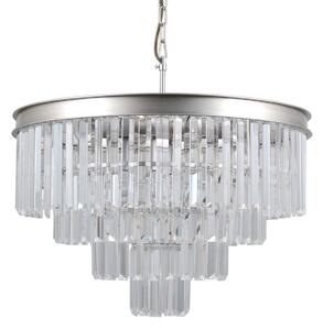 VERDES lampa wisząca kryształowa fi 56cm wykończenie srebrne 8xE14 PND-44372-8A-SLVR-BRW