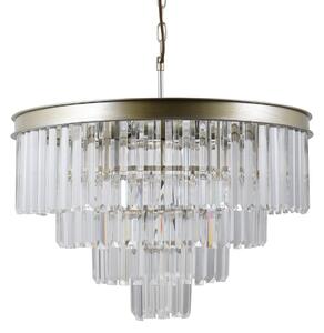 VERDES lampa wisząca kryształowa fi 56cm wykończenie złoto szampańskie 8xE14 PND-44372-8-CHMP-GLD
