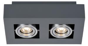 CASEMIRO lampa sufitowa czarna 2xGU10 regulowana IT8002S2-BK/AL
