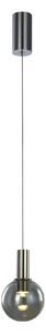 ARIA lampa wisząca satynowa klosz kula szkło dymione LED 6W 3000K MD17012002-1A