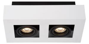 CASEMIRO lampa sufitowa czarno-biała 2xGU10 regulowana IT8001S2-WH/BK