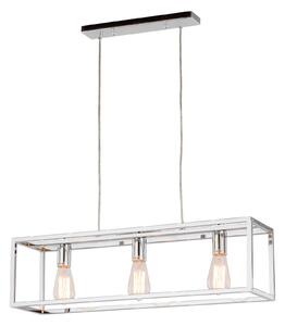 SIGALO lampa wisząca loftowa ramka chromowana 3xE27 MD-BR4367-D3 CH