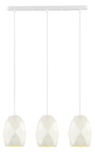 HARLEY lampa wisząca biała klosze fi 36cm z prześwitami 3xE27 MDM-3480/3 W