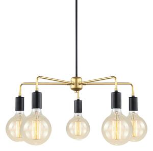 MALENE żyrandol czarno-złoty loft 5xE27 MDM3386/5 BK+GD