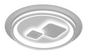 PARCO plafon okrągły z kwadratami LED 55W CCT DIM + pilot CLN-52185A-WH