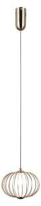 RABEL lampa wisząca złota klosz druciany LED 5W 3000K PND-344221-1-HBR
