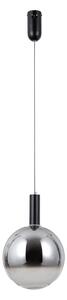STRELA czarna lampa wisząca klosz cieniowany dymiony 25cm LED 5W 3000K PND-34378-1L-BK